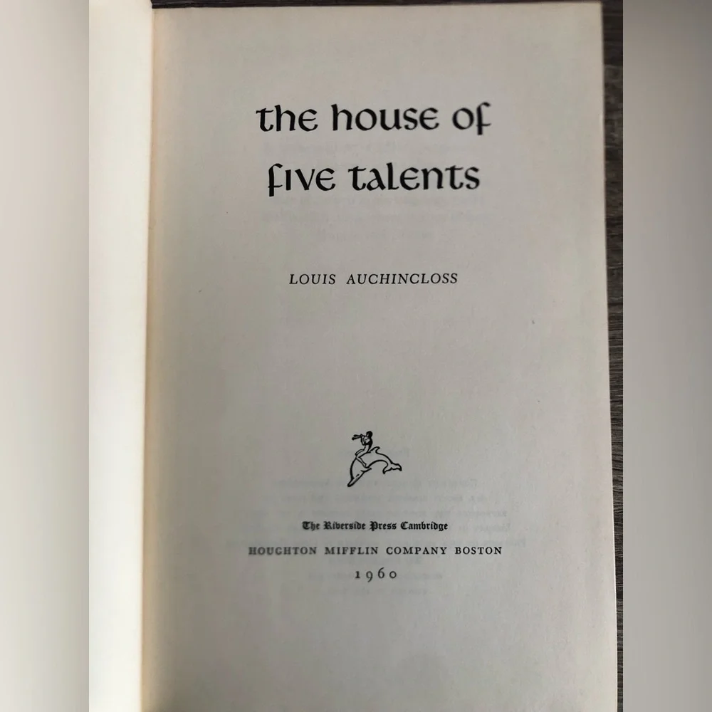 1960 The House of Five Talents by Louis Auchincloss - Picture 5 of 15